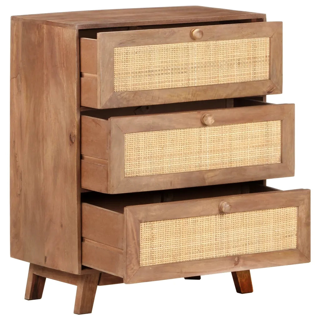 Credenza 61x35x76 cm in Legno Massello di Mango cod mxl 19221