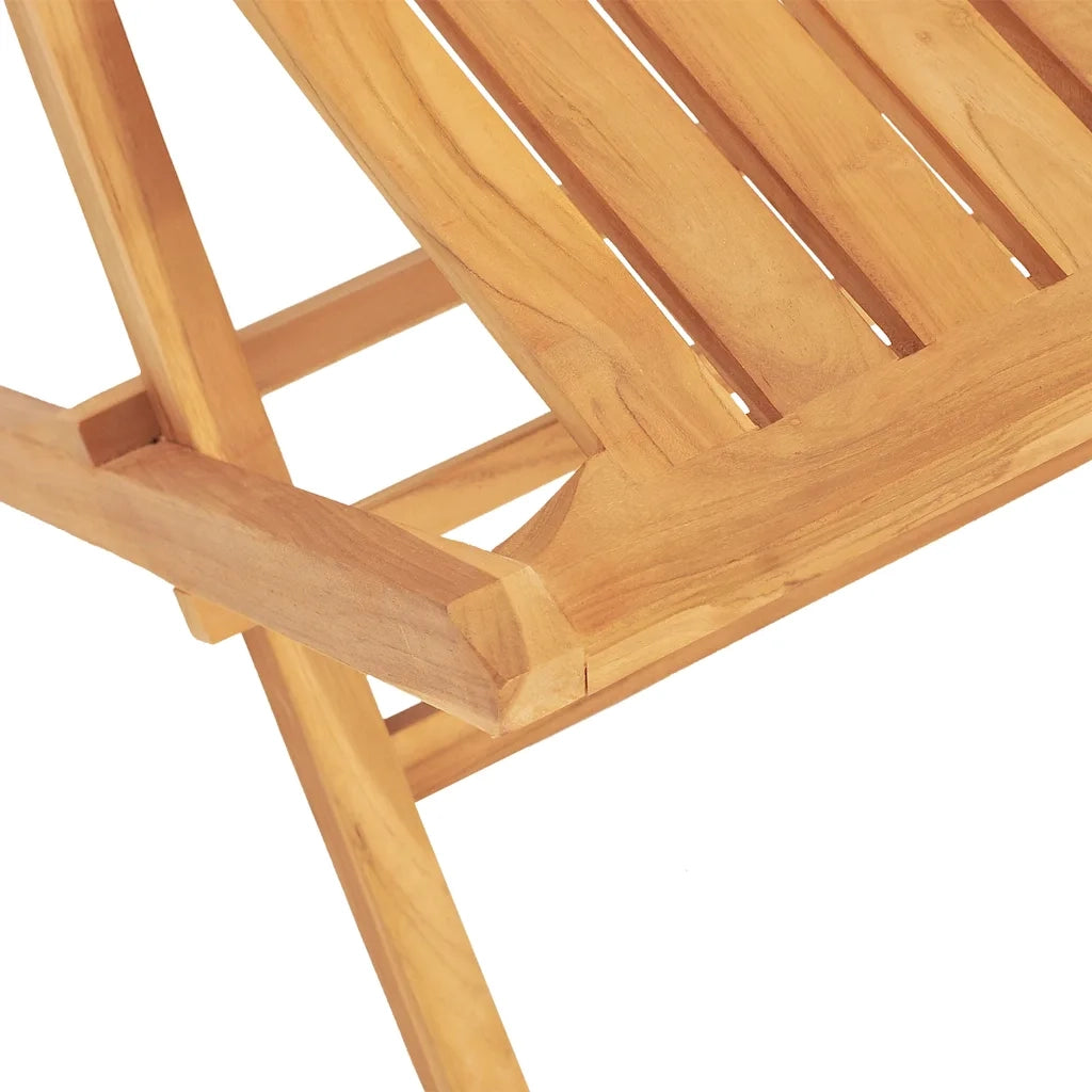 Set da Pranzo per Giardino 5 pz in Legno Massello di Teak 3155028