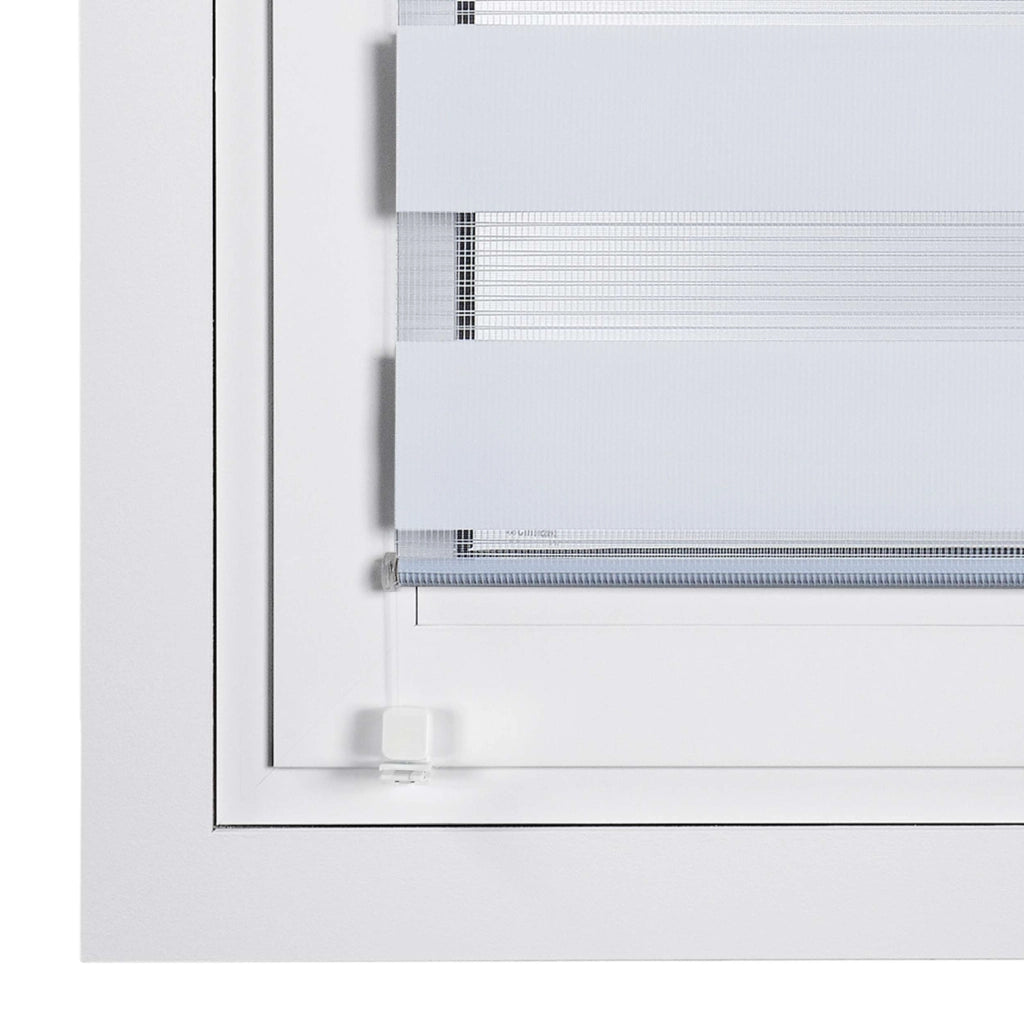 Tenda a Rullo giorno / notte installazione senza foratura EasyFix Bianco 90x180 cm