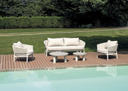 Salotto Port Grimaud in alluminio Greenwood bianco grigio