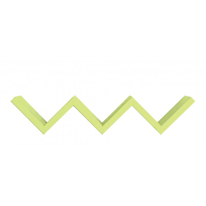 Mensola da Muro, Mensola Cameretta, Mensola da Parete, Verde, 57x11 p15,5 cm - Saetta