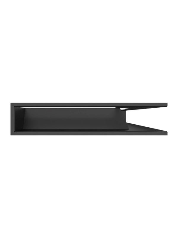 Griglia di ventilazione Angolare per camino 95x800x450 - Loft Angle destra nera