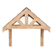 Tettoia Portico Rovere Massello 1250 mm Luce Interna Luci Parete