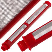 Filtro Paletta 200 Mesh Rosso – Compatibile con Pistole Graco FTX XTR Contractor | Metallo e Plastica, 110mm x 9mm