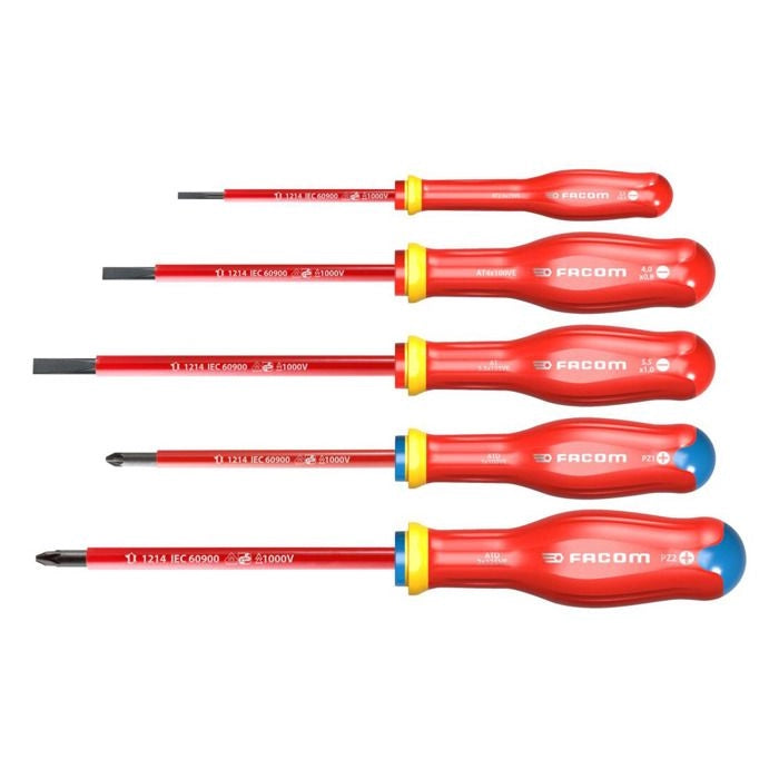 FACOM SET DI 5 CACCIAVITI ISOLATI 1000V