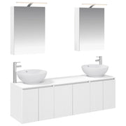 Set di Armadi da Bagno 5 pcs Bianco Legno ingegnerizzato 3406471