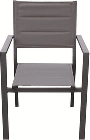 Sedia da Giardino 56x57x87 cm Space in Alluminio e Textilene Antracite