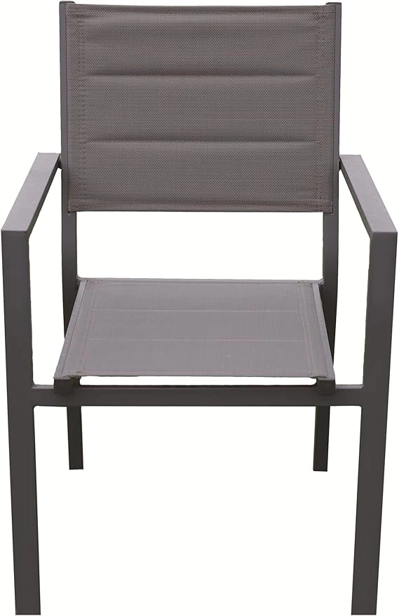 Sedia da Giardino 56x57x87 cm Space in Alluminio e Textilene Antracite