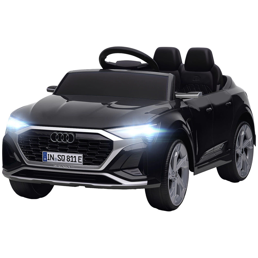 Auto Elettrica per Bambini Audi Q8 e-tron Sportback ¨C Zephmum ¨C Nero, Telecomando, Luci, Suono