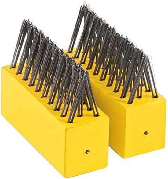 Set di spazzole di sostituzione per attrezzi per giardino multifunzione - Giallo