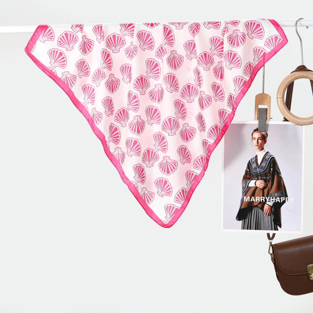 Sciarpa piccola in seta stampata, sciarpa quadrata, sciarpa decorativa semplice ed elegante da donna, bandana sexy da ragazza, fascia per capelli