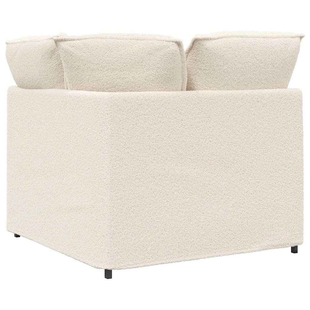 Divano da Giardino-Modulo Angolare Divano Modulare con Cuscini Crema 100 cm 852390