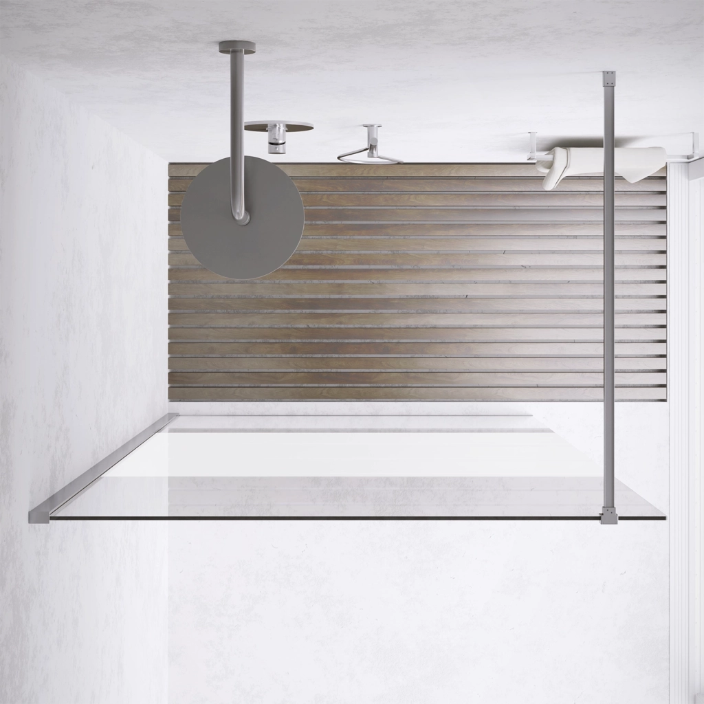 Parete doccia walk-in 120 cm 8mm opaco anticalcare h200 | Lazaros