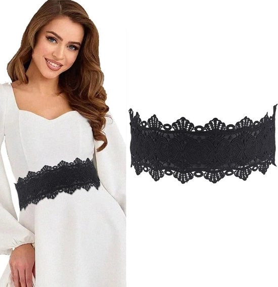Corset per donne - Stretto con cintura elastica - Cinturino per vita - Estensione della cintura - Adatto alle donne di dimensioni maggiori - Silhouette a forma di sandalo