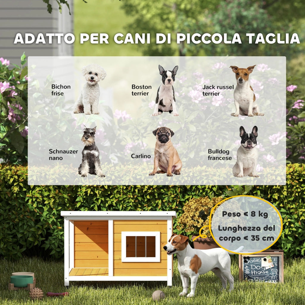 Cuccia per Cani da Esterno ¨C Zephmum ¨C Legno di Abete, Coperta, 85.5x62x60 cm