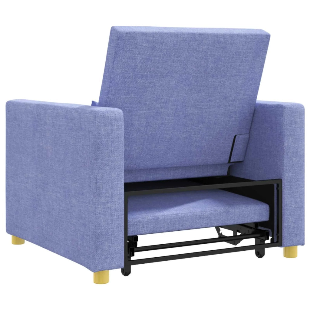 Divano letto estraibile singolo Blu Jeans 90 x 165 x 87 cm 42002695