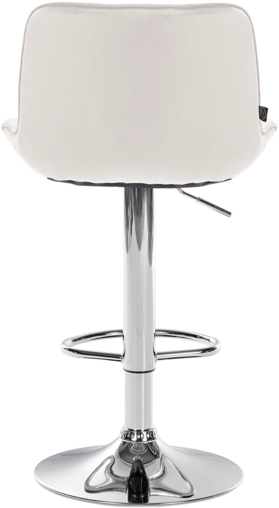 Barhocker Vonore Samt chrom