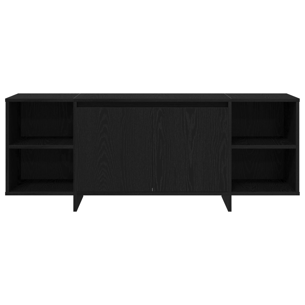 Supporto TV - Rovere Nero - 120x30x40.5 cm - Realizzato in Legno Ingegnerizzato