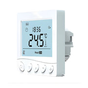 Termostato Digitale 220V da Incasso, Cronotermostato Settimanale con Tasti Manuali, Schermo LCD Retroilluminato, Per Caldaia a Gas, Installazione a Incasso Scatola 502 o 86x86mm