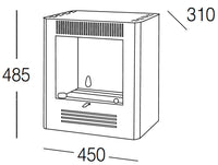 Stufa a Bioetanolo da Interno 2300W Karlsen Mini Ruby Bordeaux
