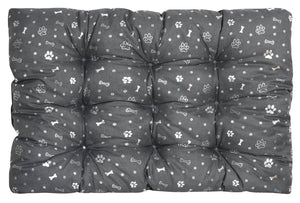 AIO FACTORY 80x60 cm PRESTIGE Letto per cani impermeabile Silver Bones