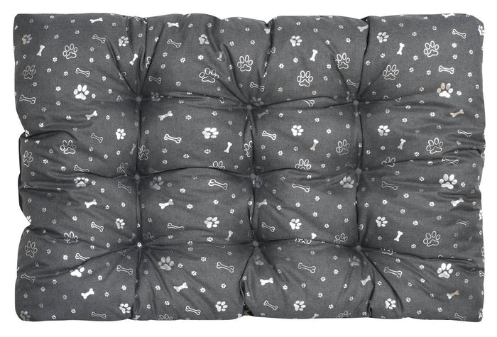 AIO FACTORY 80x60 cm PRESTIGE Letto per cani impermeabile Silver Bones