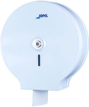 Supporto per carta igienica industriale grande, rilasciatore di carta da roll fino a 400 m, diametro massimo 260 mm, spessore di nastro da 18 a 55 mm, contenitore di alluminio gelatinato bianco, Classic AE13300