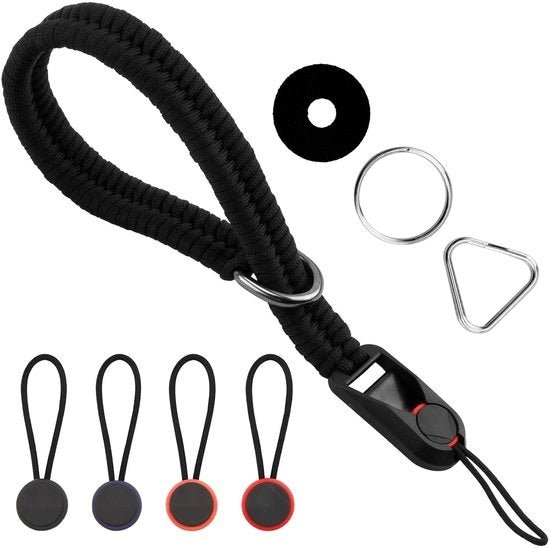 Camerariem polslus per DSLR con chiusura rapida - Camerariem regolabile - Polslus per fotocamera con cavo in nylon robusto - Materiale duraturo e sicuro