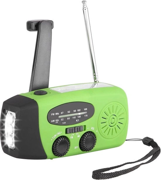 Radio a Batteria per Emergenze - Radio a Innesco - Radio di Emergenza - Radio Solare a Innesco