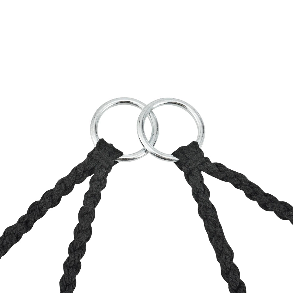 Seduta amaca rotonda sedia sospesa diametro seduta 60 cm nero 03_0006062