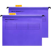 12 Stuks Cartelle Foolscap con Tabbelline e Cartine da Inserimento - Viola