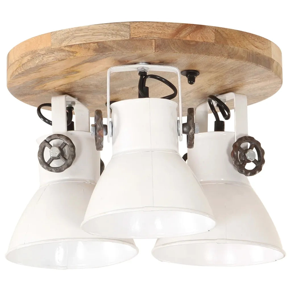 Lampada a Sospensione Industriale 25 W Bianca 42x27cm E27 cod mxl 60138