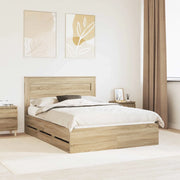 Struttura del letto con cassetto Rovere Sonoma 160 x 200 cm