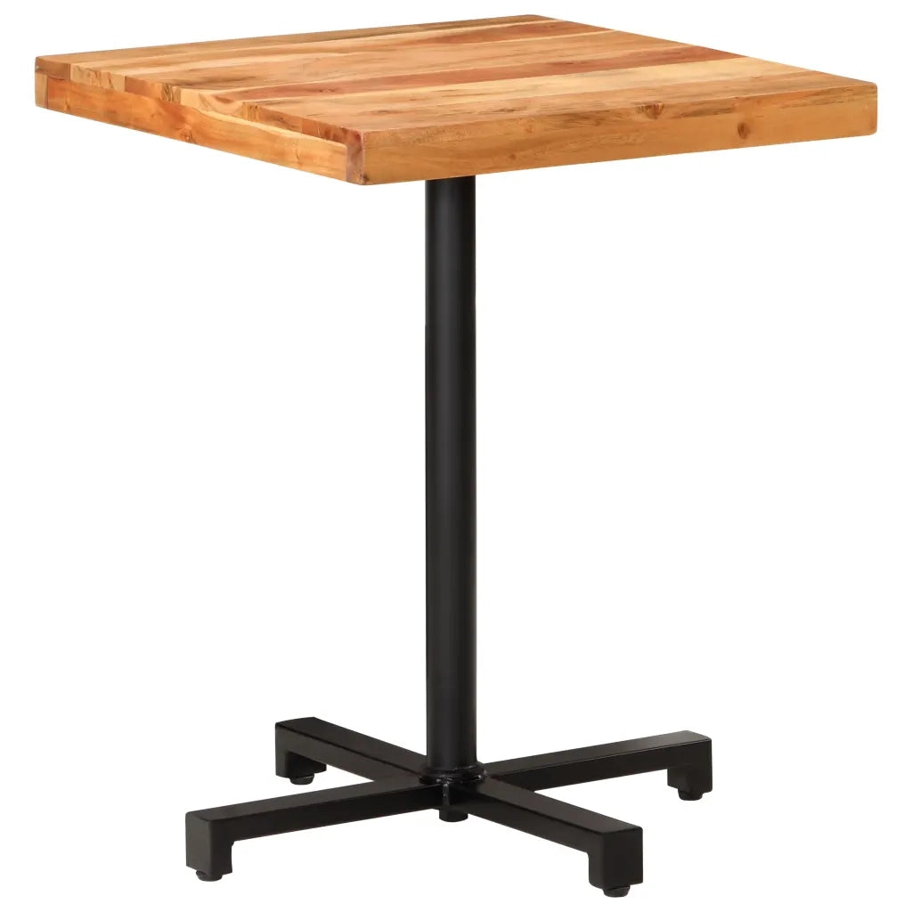 Tavolino da Bistrot Quadrato 60x60x75 cm in Massello di Acacia cod mxl 23920