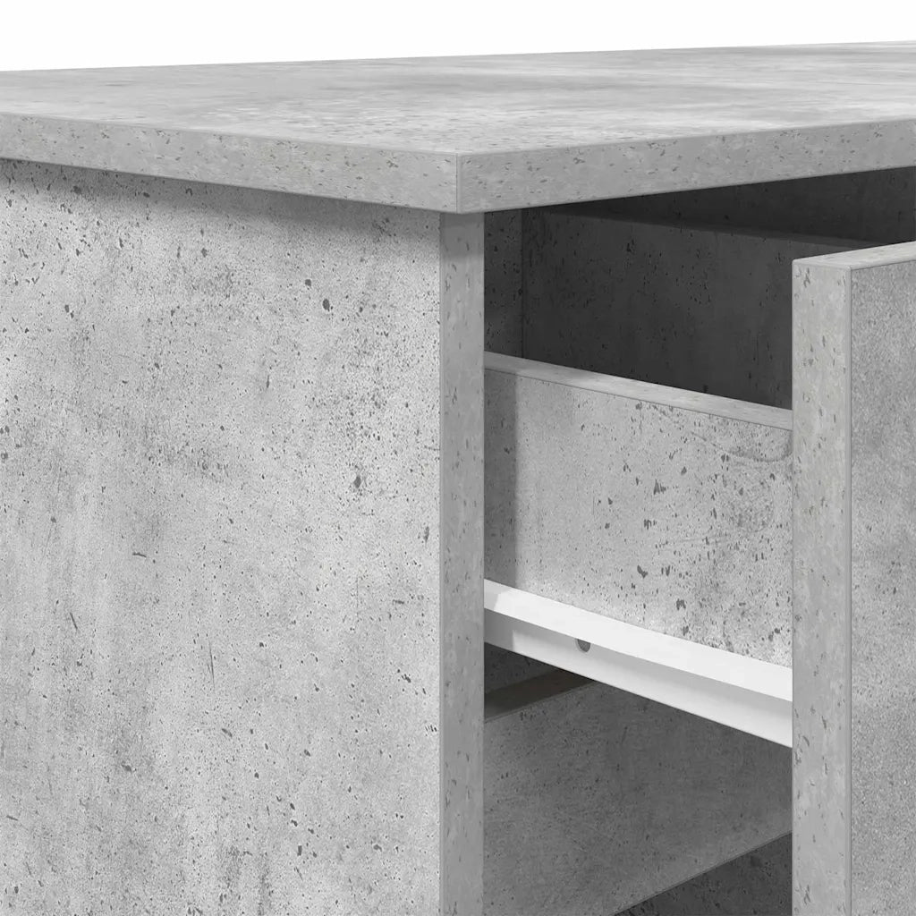 Scrivania Grigio cemento 140 x 49 x 76 cm Legno multistrato 3328510