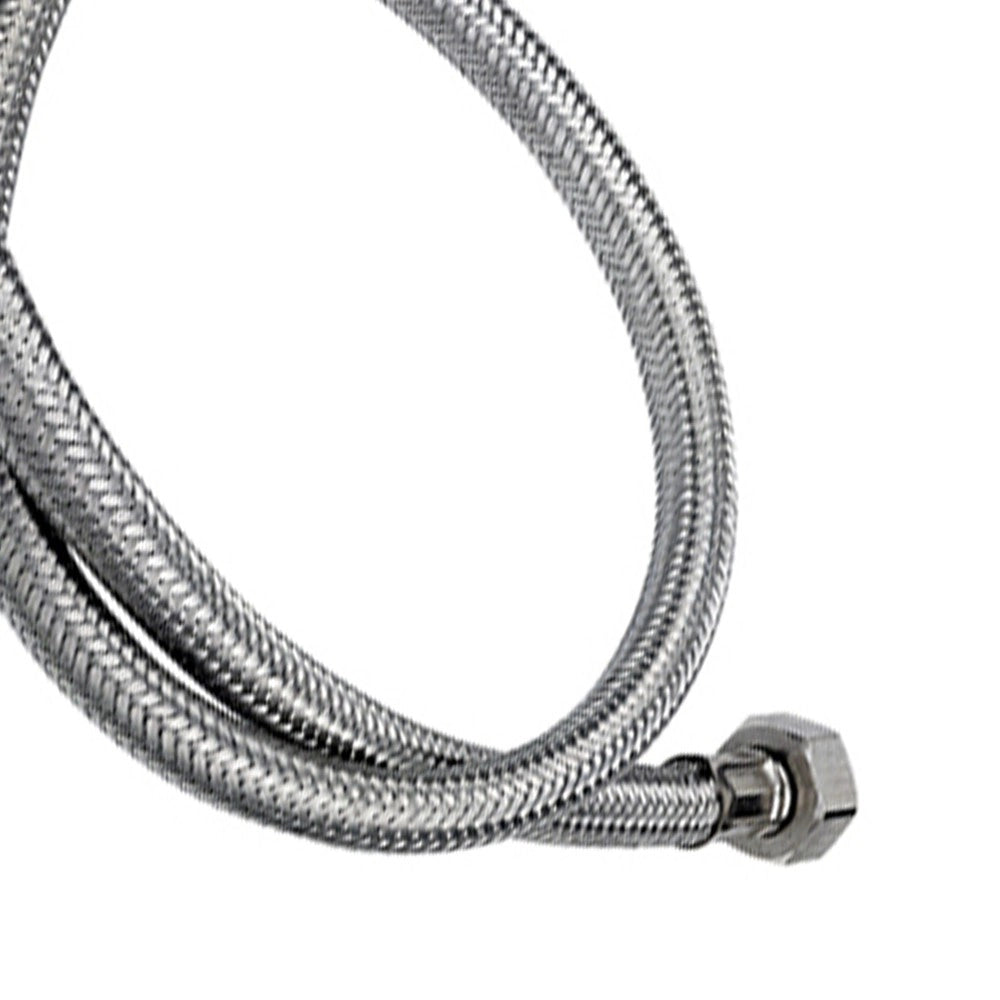 Tubo di carico in treccia di acciaio inox gigante con curvetta 250 cm