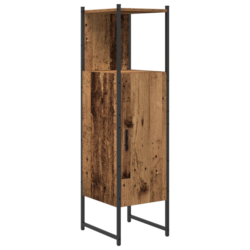 Set di Mobili da Bagno a 4 Pezzi in Legno Invecchiato