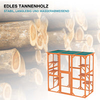 Recinto per gatti da esterno resistente alle intemperie 168 x 82 x 166,5 cm 6 piattaforme Parco Gabbia