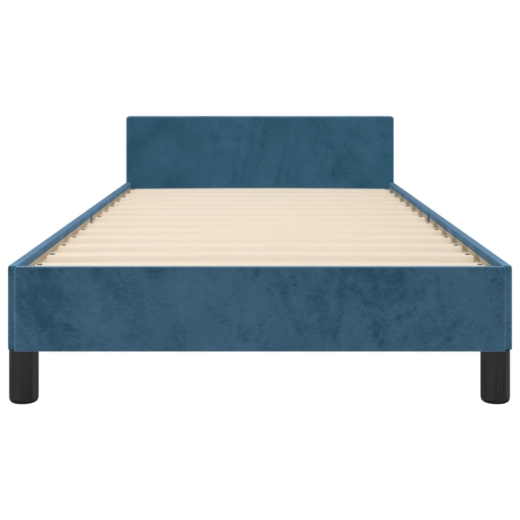 Giroletto senza Materasso Blu Scuro 90x190 cm in Velluto 3125975