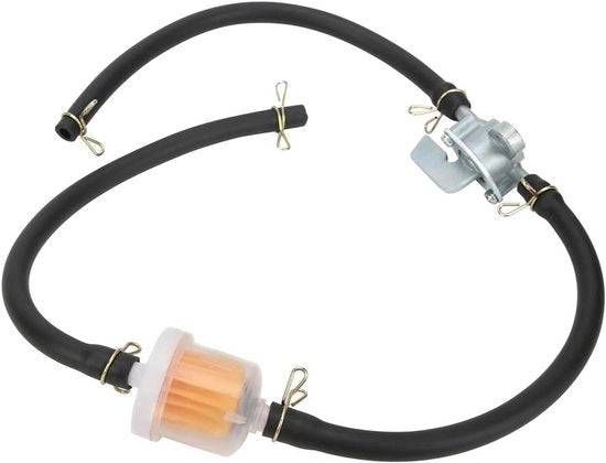 Kit filtro carburante per motocicli - filtro carburante inline 6 mm e set di tubo carburante per ATV