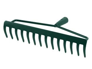 RASTRELLO ARCO ACCIAIO- - 16 DENTI cm.40 peso g.720 - 6 pezzi IL CAMPO