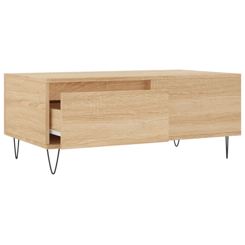 Tavolino Salotto Rovere Sonoma 90x50x36,5 cm Legno Multistrato 830807