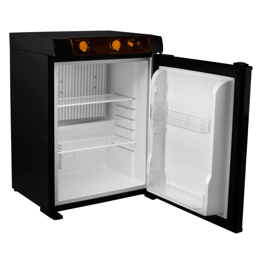 Frigorifero ad assorbimento a 3 vie 43L Gas 12V 240V Silenzioso Camper Caravan Camper Nero