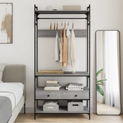 Armadio Cassetti Grigio Sonoma 89x39x184,5 cm Legno Multistrato 838956