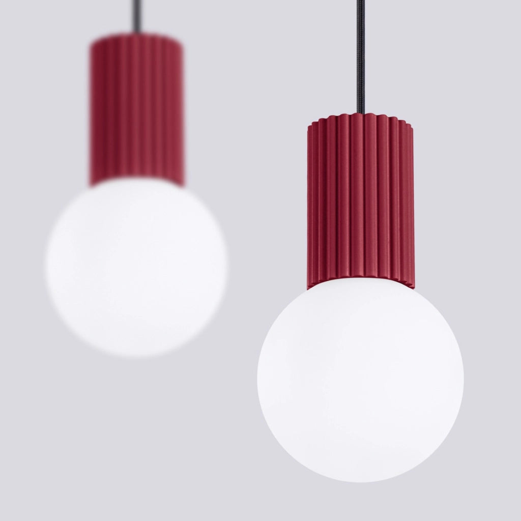 Lampada a sospensione HALO 2L bordeaux