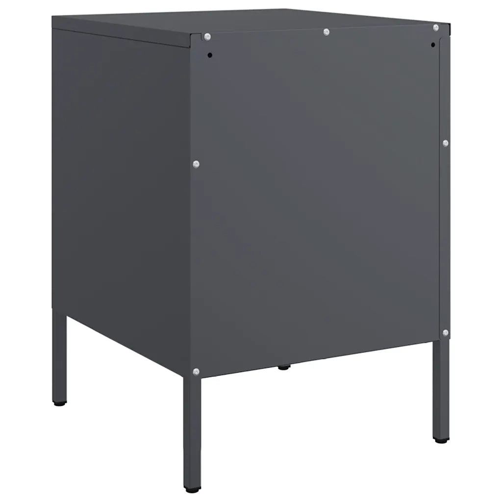 Comodini 2 pz Antracite 36x39x50,5 cm in Acciaio 842927