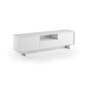 Atina, Mobile Porta tv un Cassetto Made in Italy, 170x42x48h cm Bianco