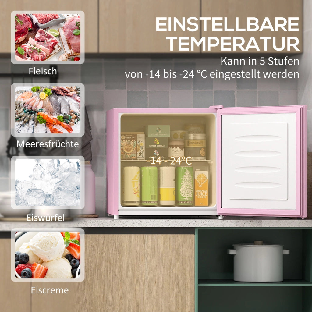 Congelatore da tavolo 35 litri con porta reversibile ¨C zephmum ¨C Rosa