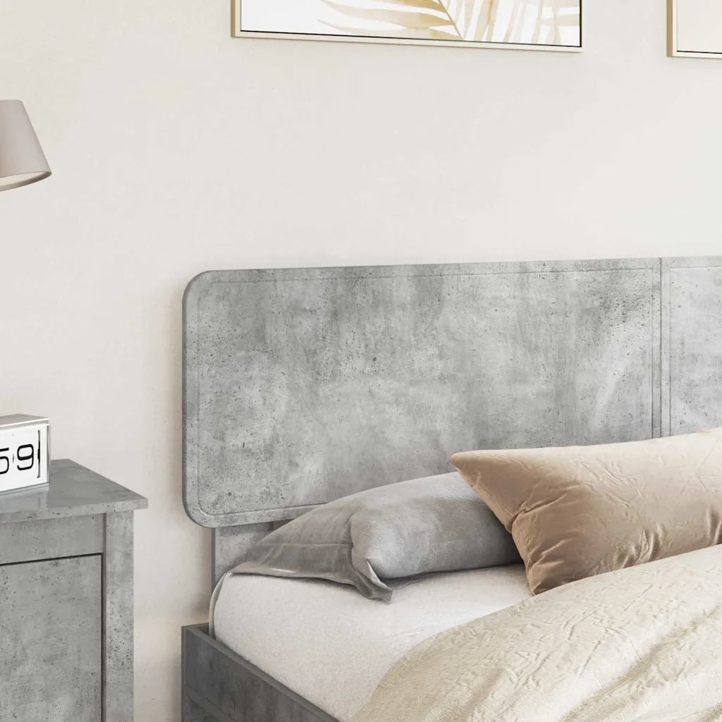 Testiera-Testata-Testiera Decorativa Grigio cemento 200 cm Legno multistrato 246322