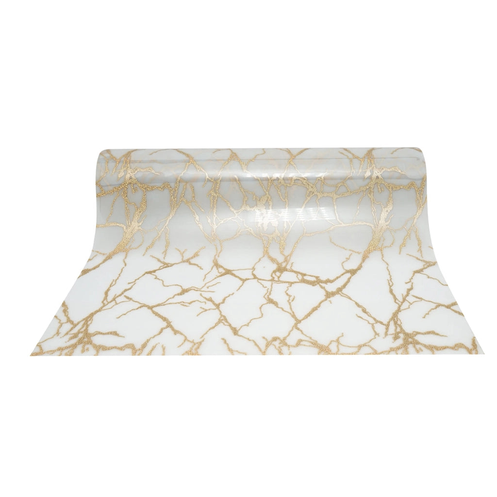 Rotolo pellicola protettiva per tavolo in PVC siliconato – modello marmo Materiale: PVC siliconato decorativo  Dimensioni rotolo: 0,80 × 20 m Breckner Germany